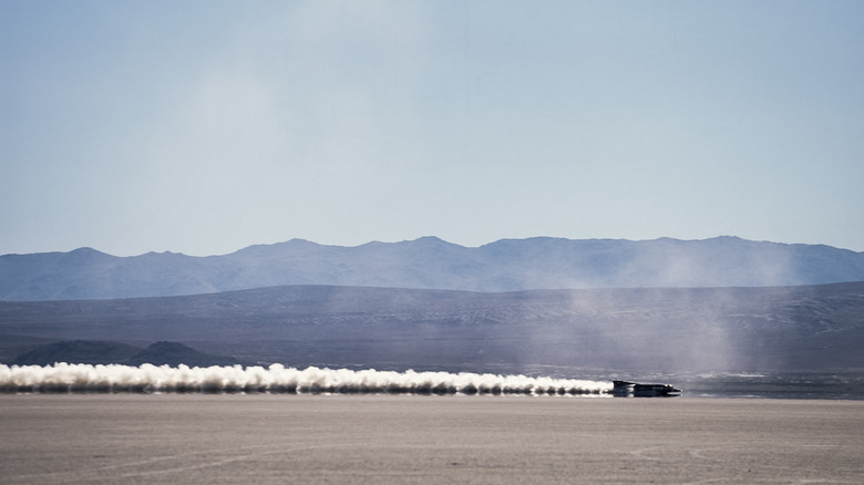 Thrust SSC at high speed