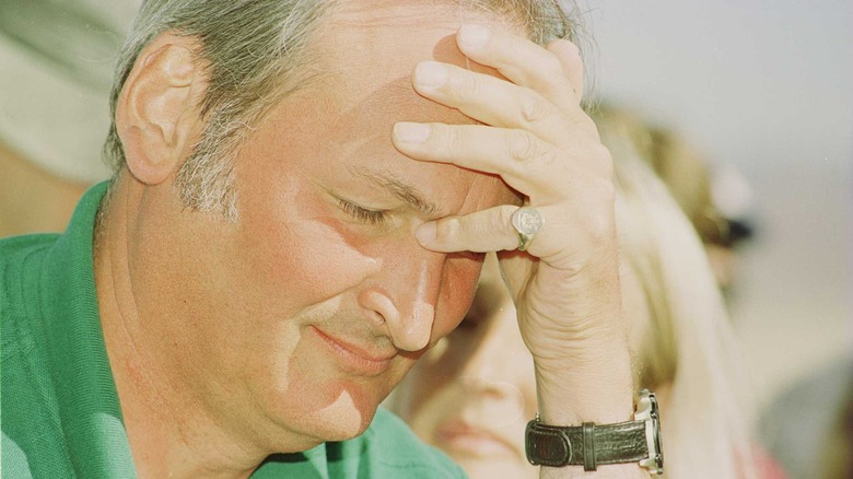 Richard Noble looks worried