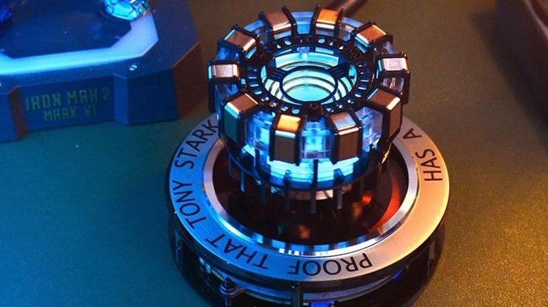 Close up of Tony Stark's arc reactor