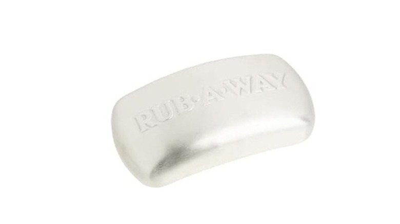 Amco stainless steel bar on white background