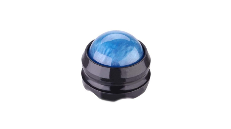 Massage ball on white background