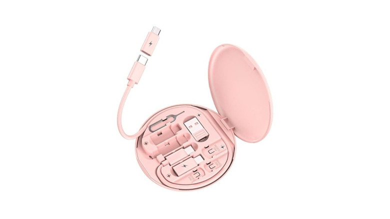 Multi-USB adapter kit on white background