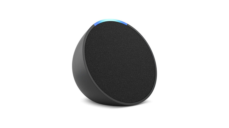 A close up of the Amazon Echo Pop
