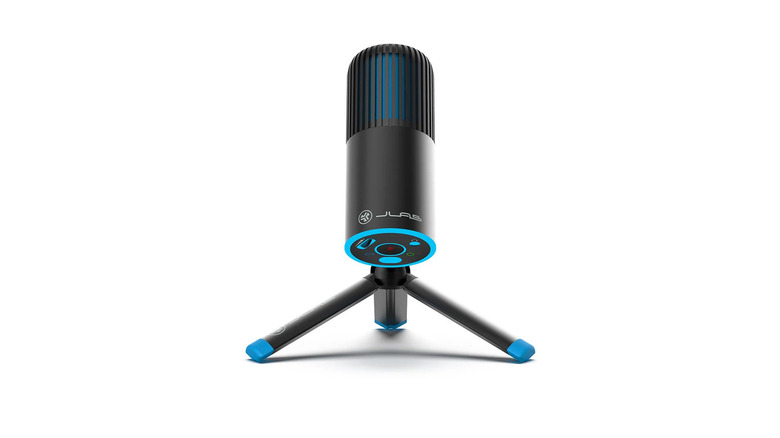 A close up of the JLab Go Talk Microphone