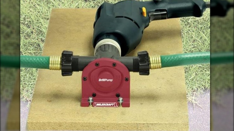 Milescraft drill pump in action