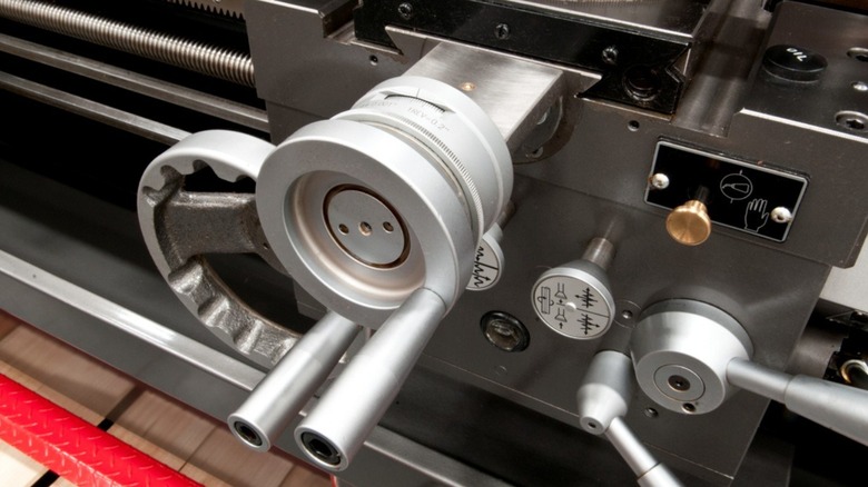 Close up of Jet Tools lathe