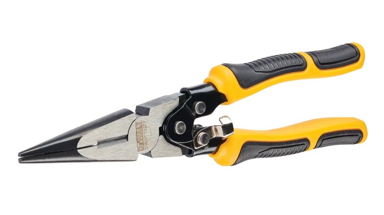 8-Inch Compound Action Long Nose Pliers