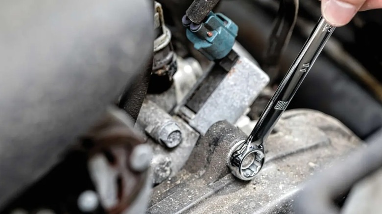 using DeWalt wrench for automotive repair