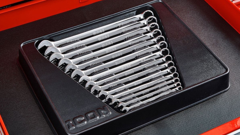 Multiple pliers of different sizes organized in a case.