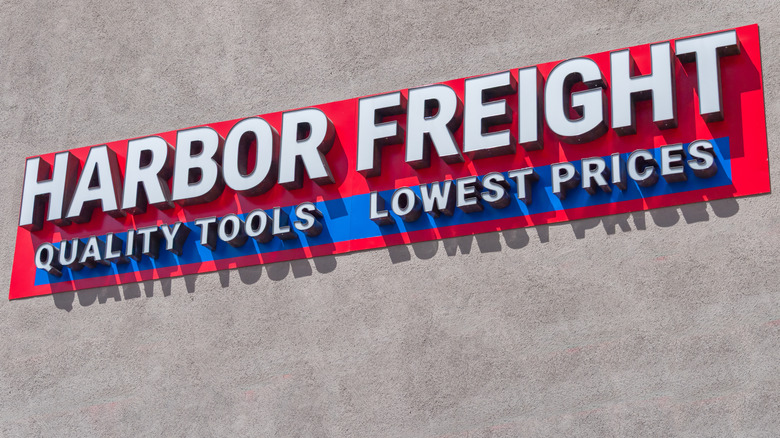 Harbor Freight sign on store building