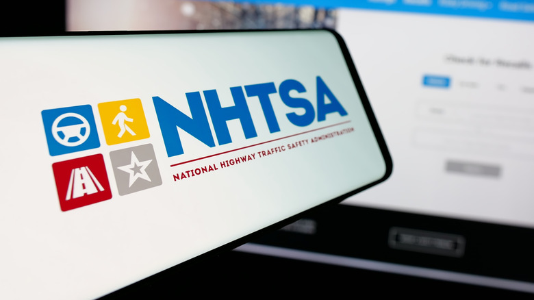 NHTSA logo on phone