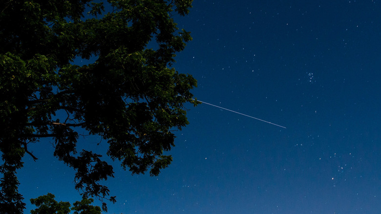 ISS streaks across the sky