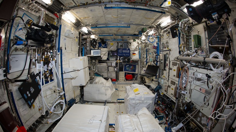 Interior of the Columbus laboratory