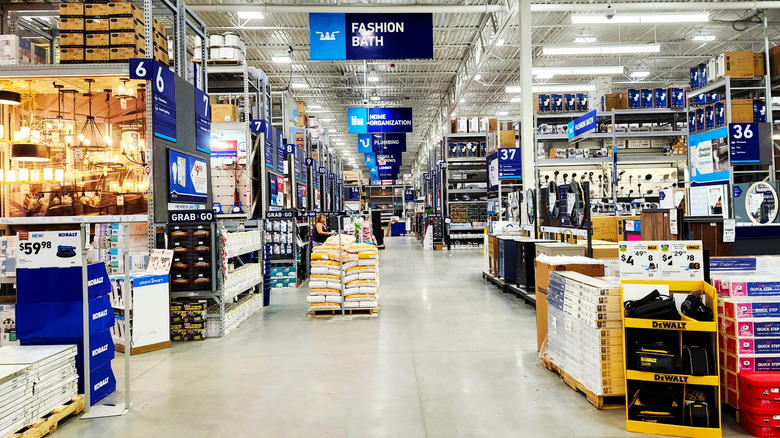 inside a Lowe's store