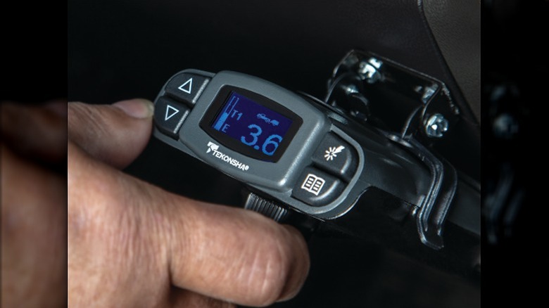 P3 brake controller from Tekonsha installed in a vehicle.