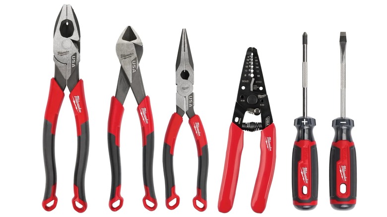 6-Piece Comfort Grip Cutting Pliers and Screwdriver Set