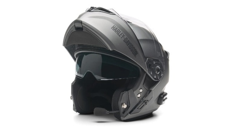 A bluetooth enabled motorcycle helmet
