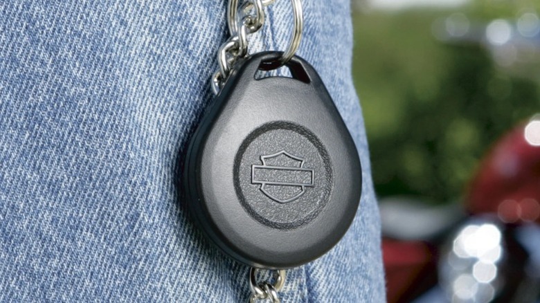 A motorcycle hands-free fob