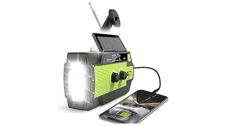 Running Snail 5 in 1 emergency crank weather radio with power bank for tablets