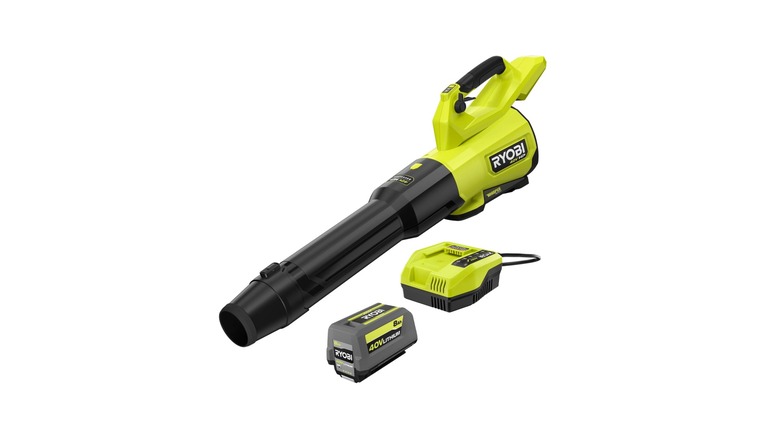 The 40V HP Brushless 800 CFM Blower wit ha charger and battery