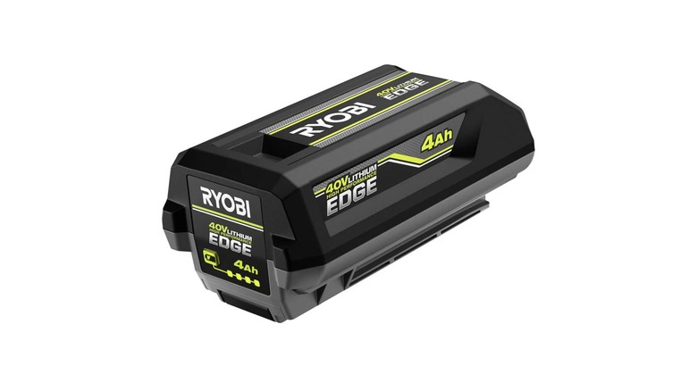 A 40V 4AhPerformance Edge battery by Ryobi