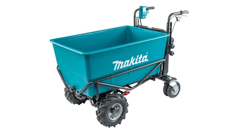 Makita flat bucket tool on white background