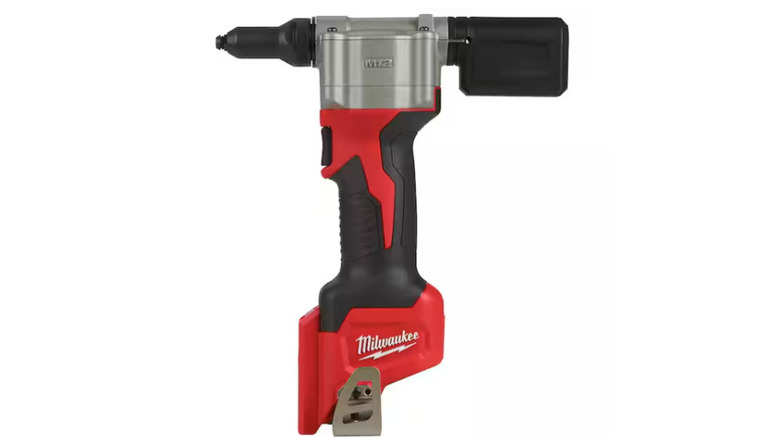 M12 Cordless Rivet Tool on display