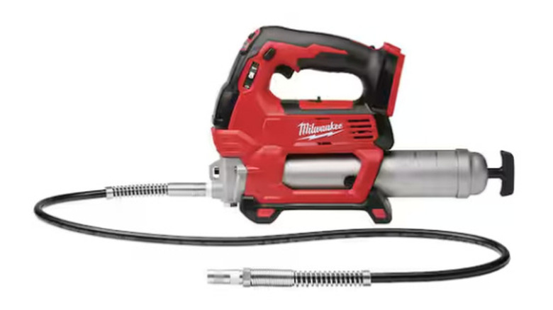 M18 2-Speed Cordless Grease Gun on display