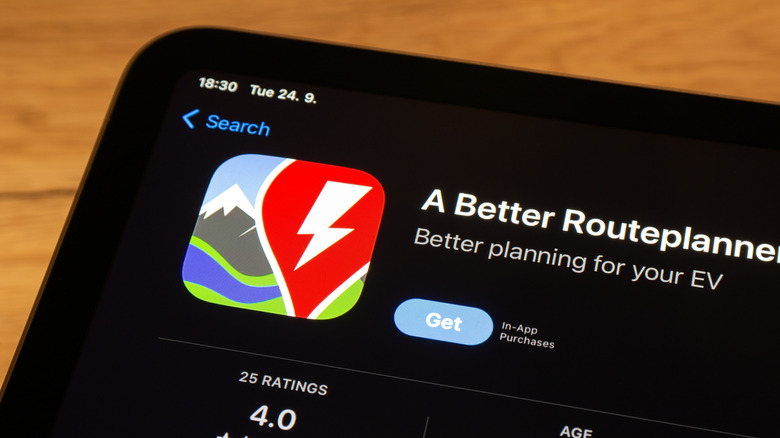 The download page of the A Better Routeplanner app on a phone screen