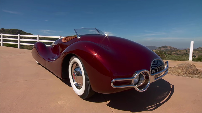 A Norman E. Timbs Buick Streamliner, front 3/4 view