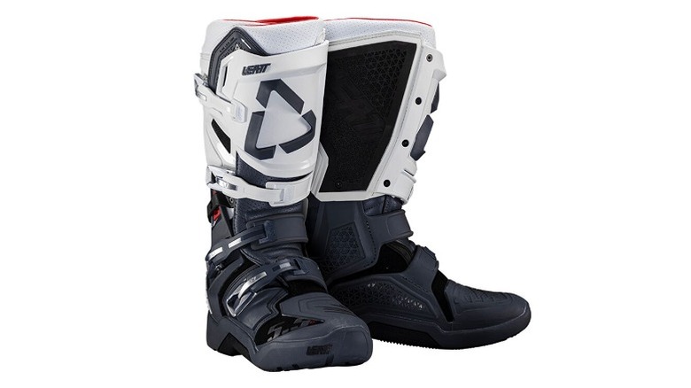 Half-white and half-Black boots