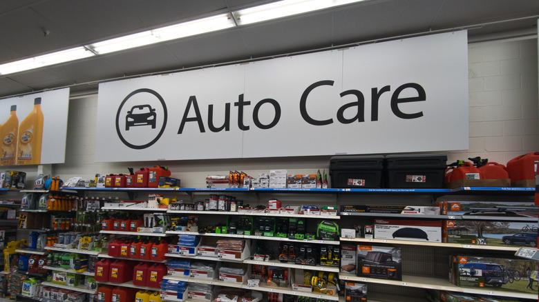Image of Walmart Auto Care section