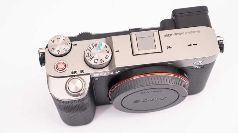 A Sony A7C camera