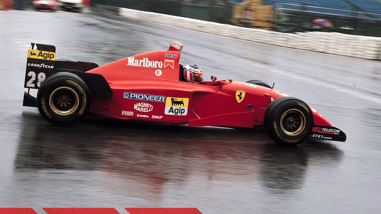A side image of the 1995 Ferrari 412 T2 F1 Car