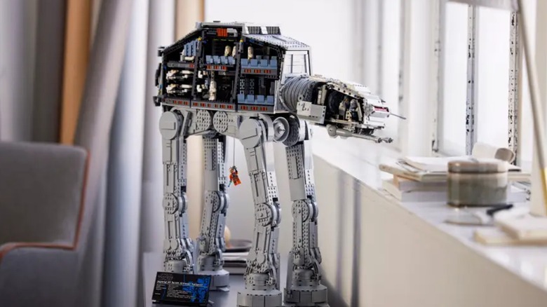 lego star wars at-at set table cross section