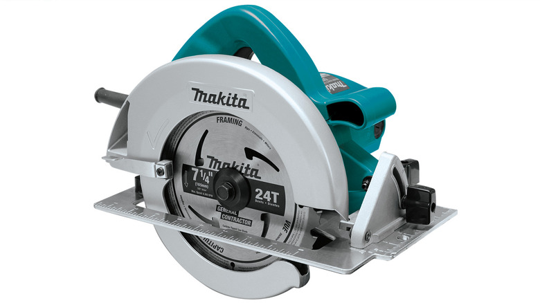 Makita's 7.25-inch Circular Saw on a white background