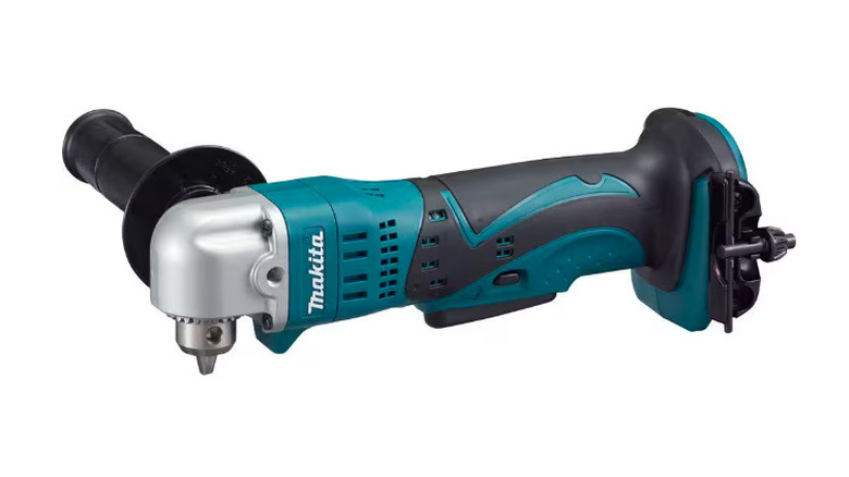 Makita's LXT 3/8-inch Right-Angle Drill on a white background