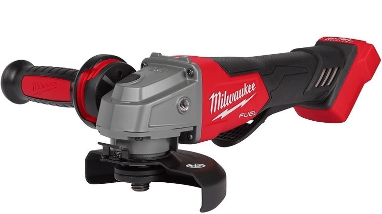 Milwaukee angle grinder with two handles
