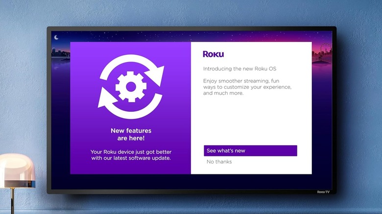 Roku TV advertising updated OS