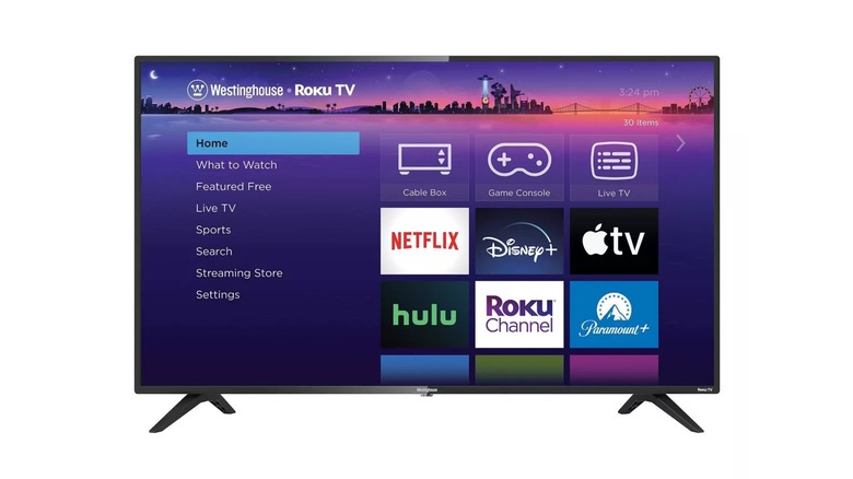 Westinghouse 720p Roku TV on display