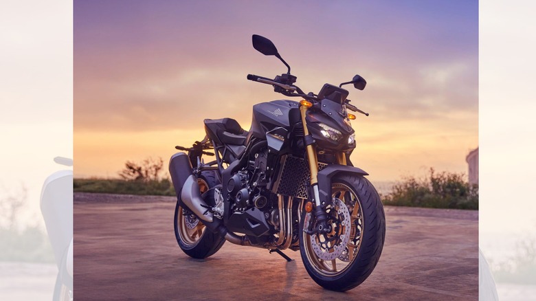a Honda CB1000 Hornet SP parked on a driveway