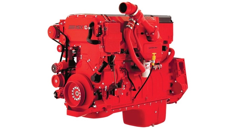 An image of the Cummins ISX EPA 07 heavy-duty truck engine