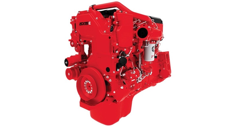 An image of the Cummins ISX15 engine launched in 2013