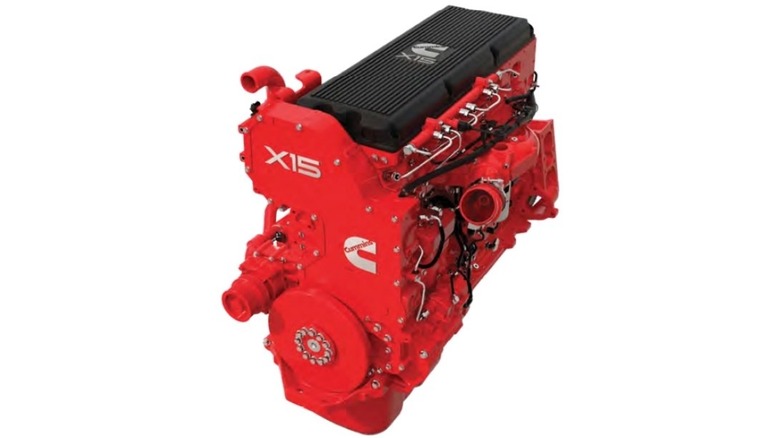 An image of the Cummins X15 Euro V engine launched in 2016