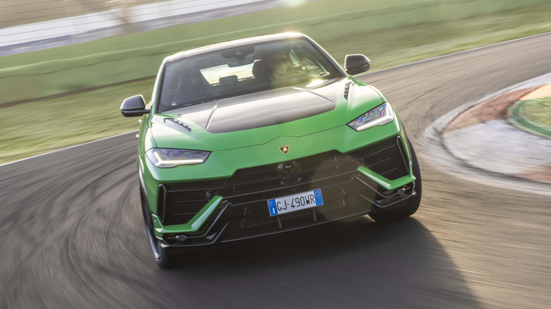 Lamborghini Urus Performante on a track