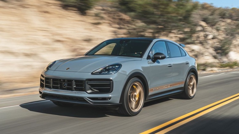 Porsche Cayenne Turbo GT Coupe on a road
