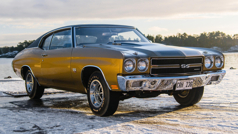 Chevrolet Chevelle 454 SS LS6 '70 in the snow