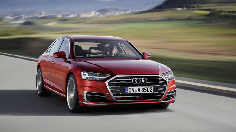 2017-2021 Audi A8 4.0 TDI front 3/4 view