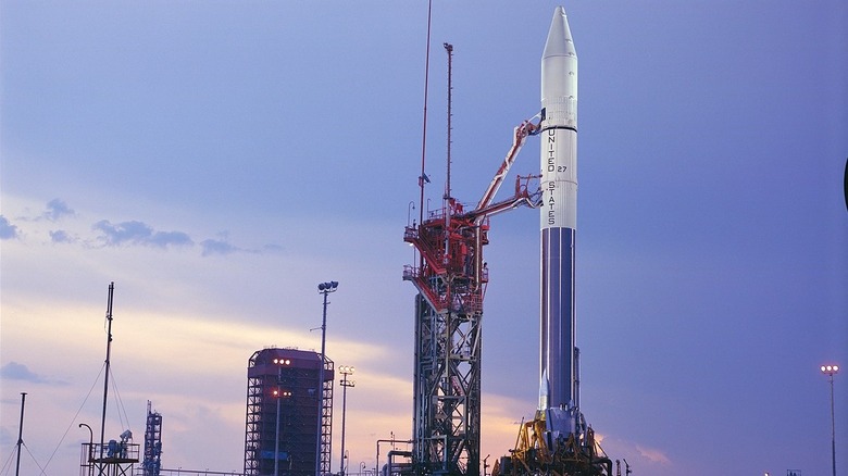 Atlas-Centaur at LC-36 prior to the launch of Pioneer 10