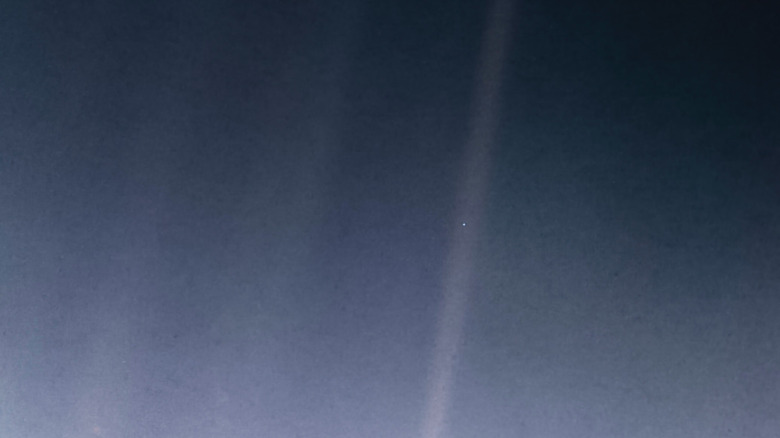 Retouched Pale Blue Dot image from 2020